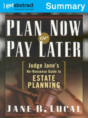 cover image of Plan Now or Pay Later (Summary)